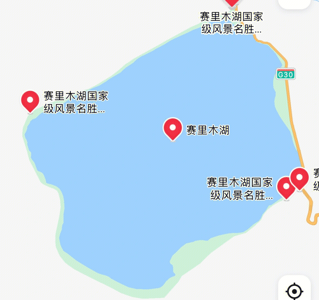 赛里木湖地理位置图片