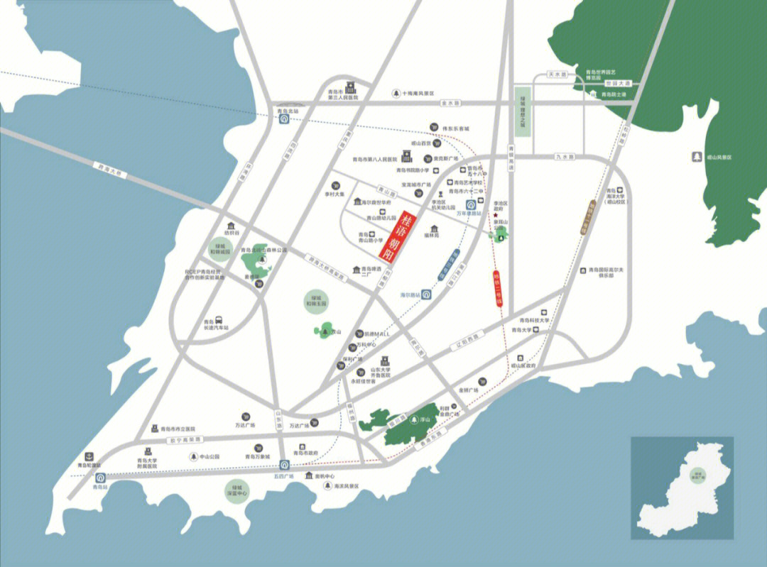 青岛保利广场地理位置图片