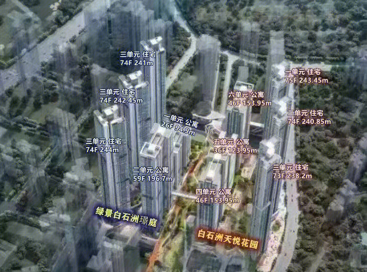 深圳白石洲旧改规划图图片
