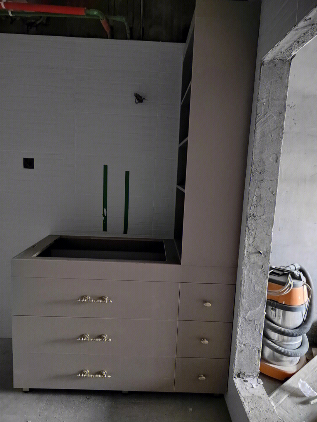 木工打浴室柜效果图图片