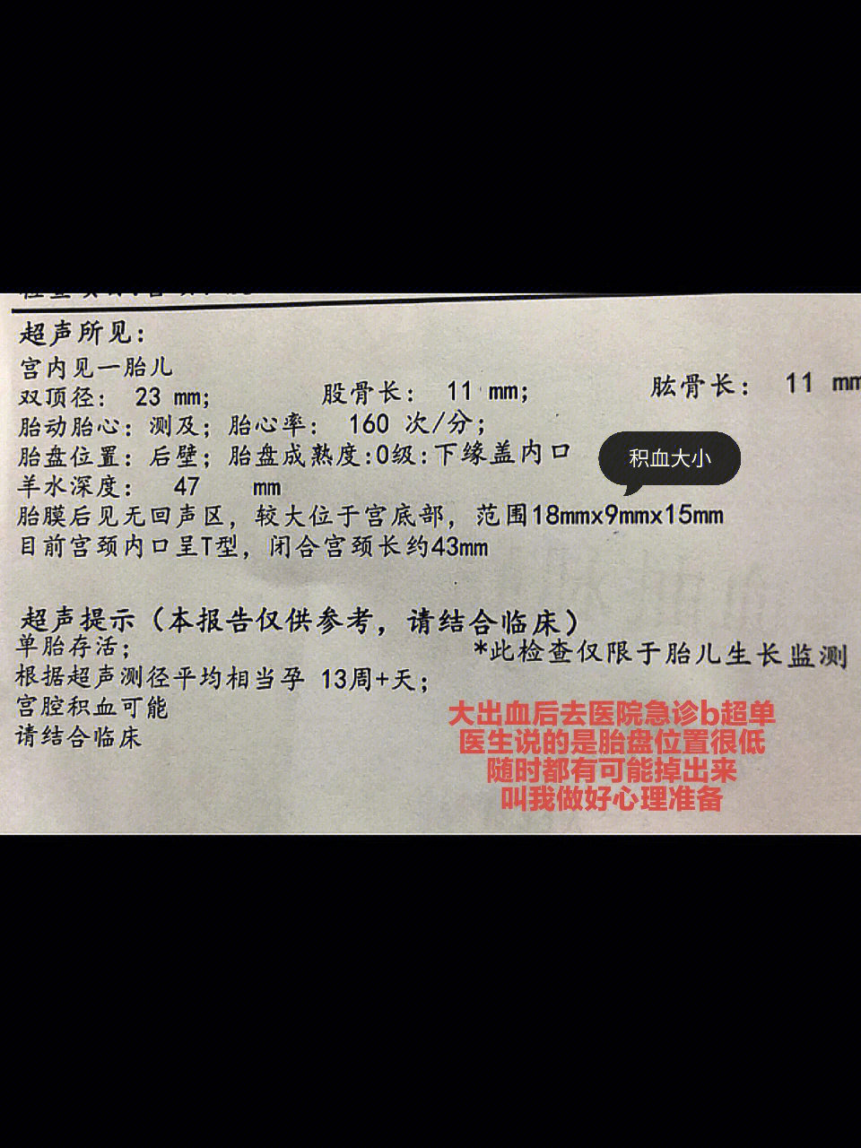 去医院照了b超了也没事,医生让多休息,开了地屈孕酮片,每天一粒,吃了