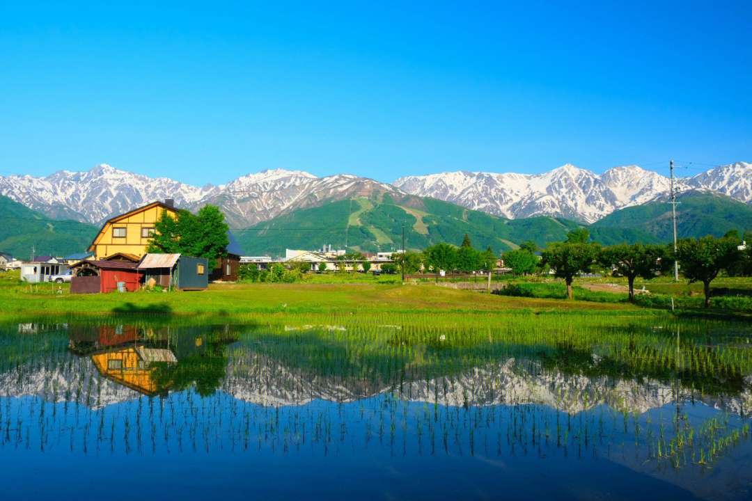 日本白马村图片