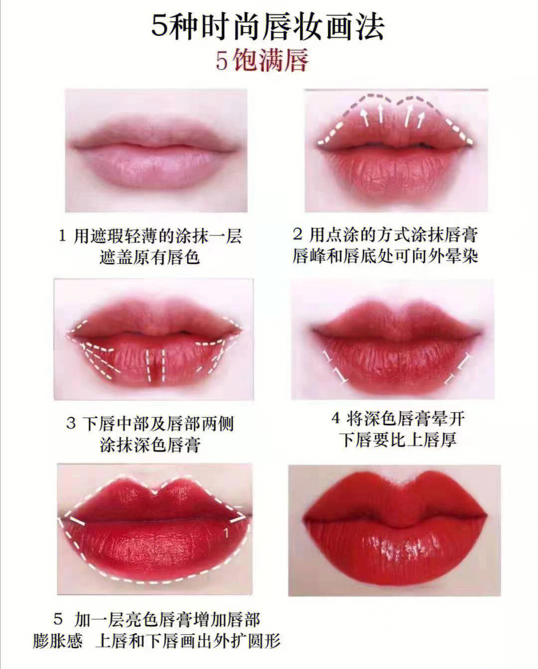 女生唇形图有几种类型图片