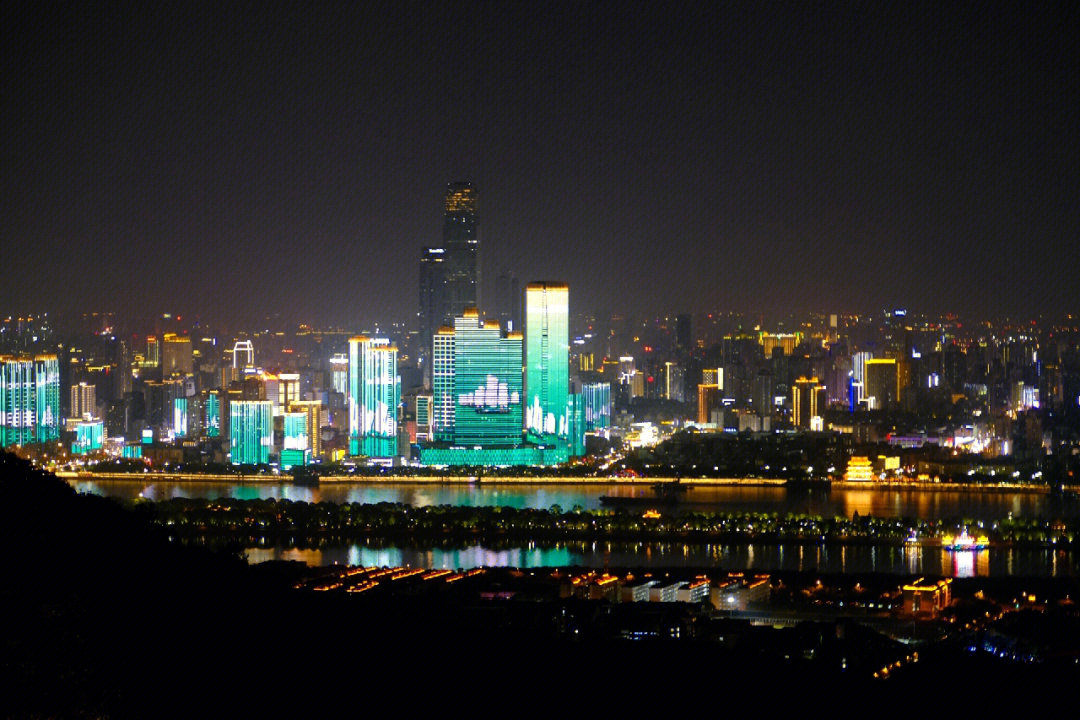 岳麓山夜景图片