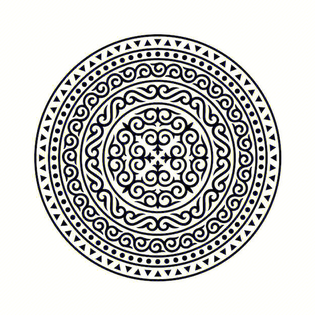 哈萨克族家中常见的花纹图案系列266