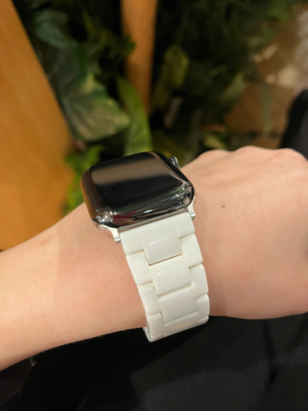 苹果手表iwatch7代黑色不锈钢蜂窝版