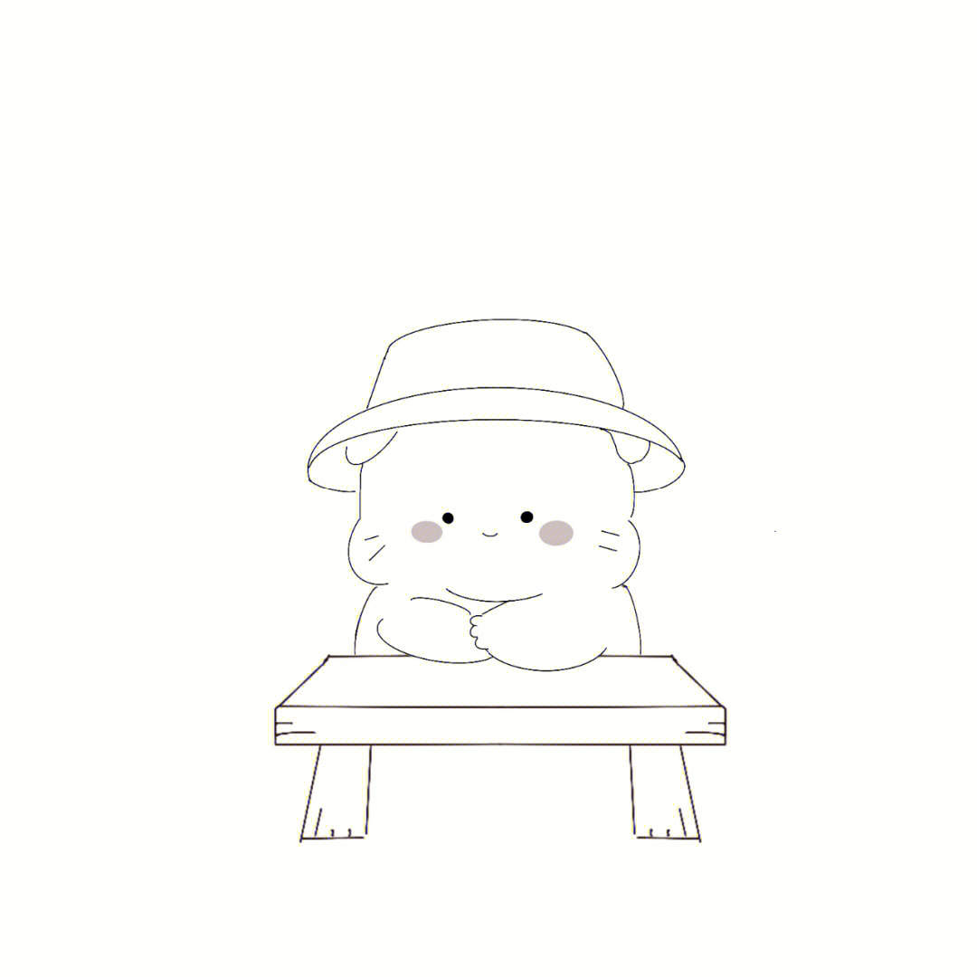 小熊坐在沙发上简笔画图片