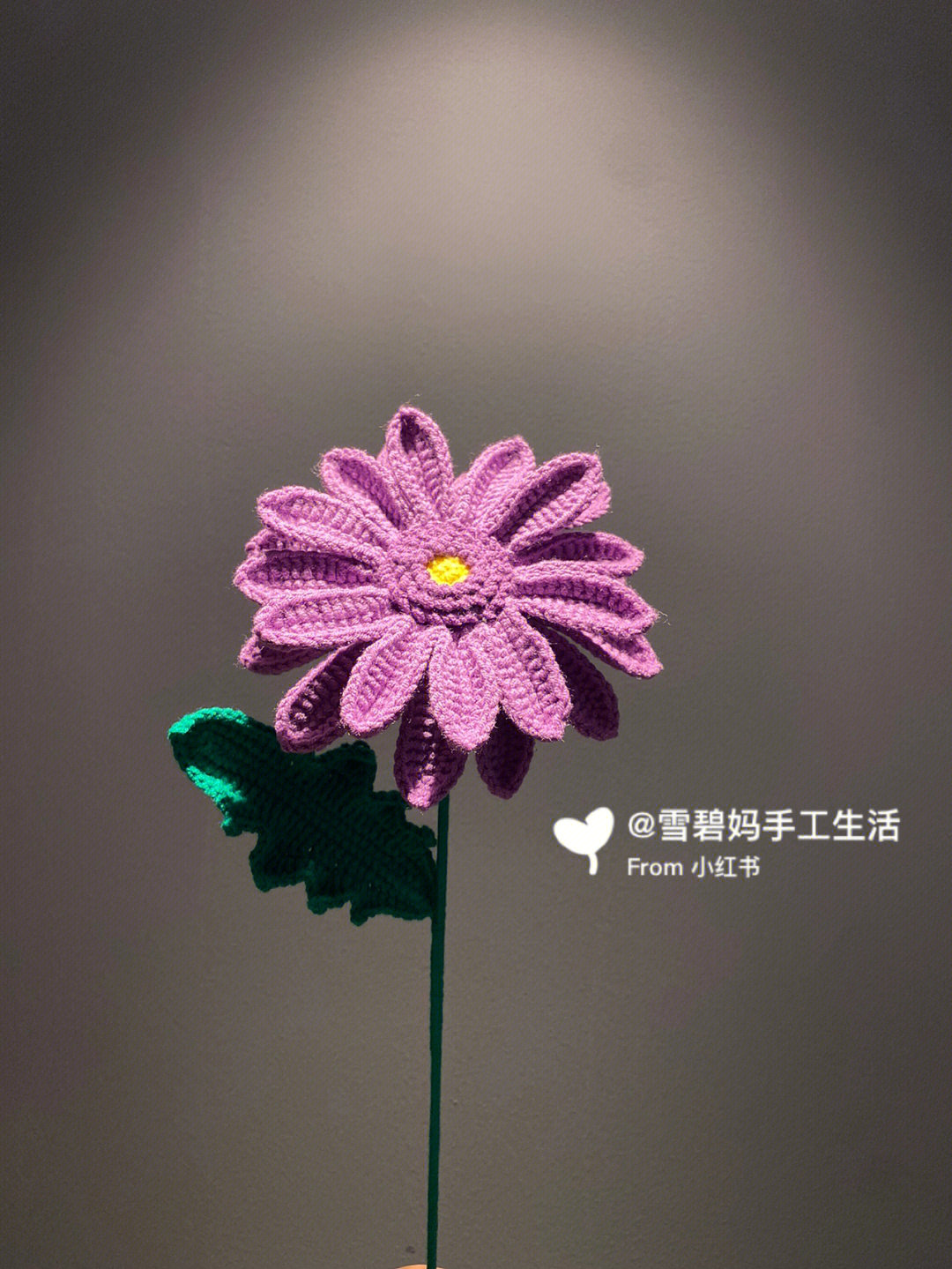 毛线菊花编织法图片