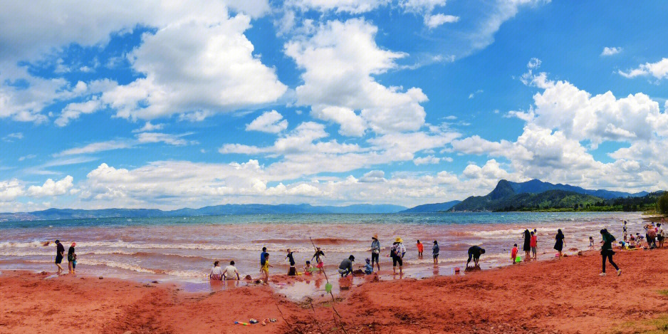 澄江红山咀沙滩图片