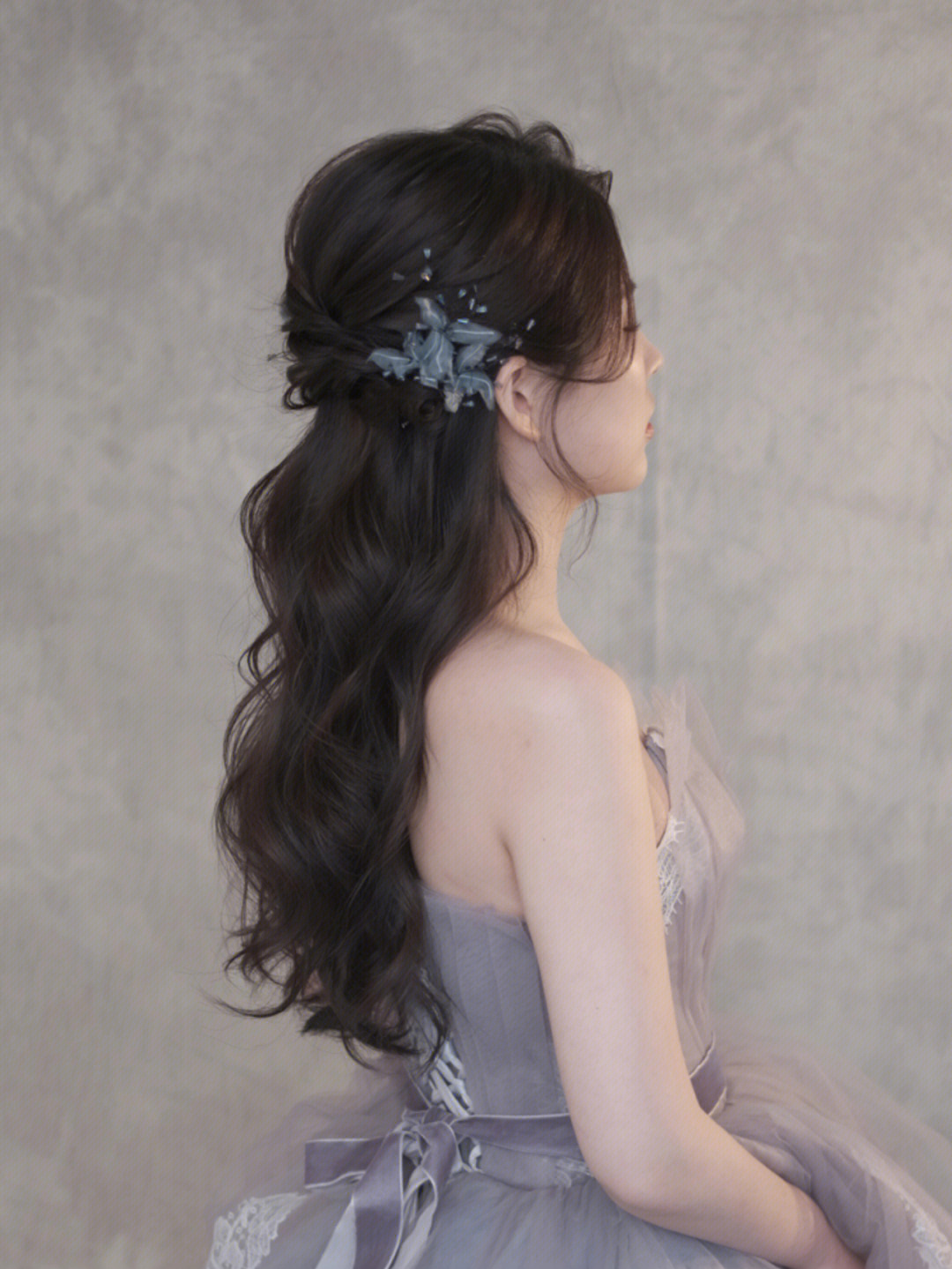 婚纱发型自编图片