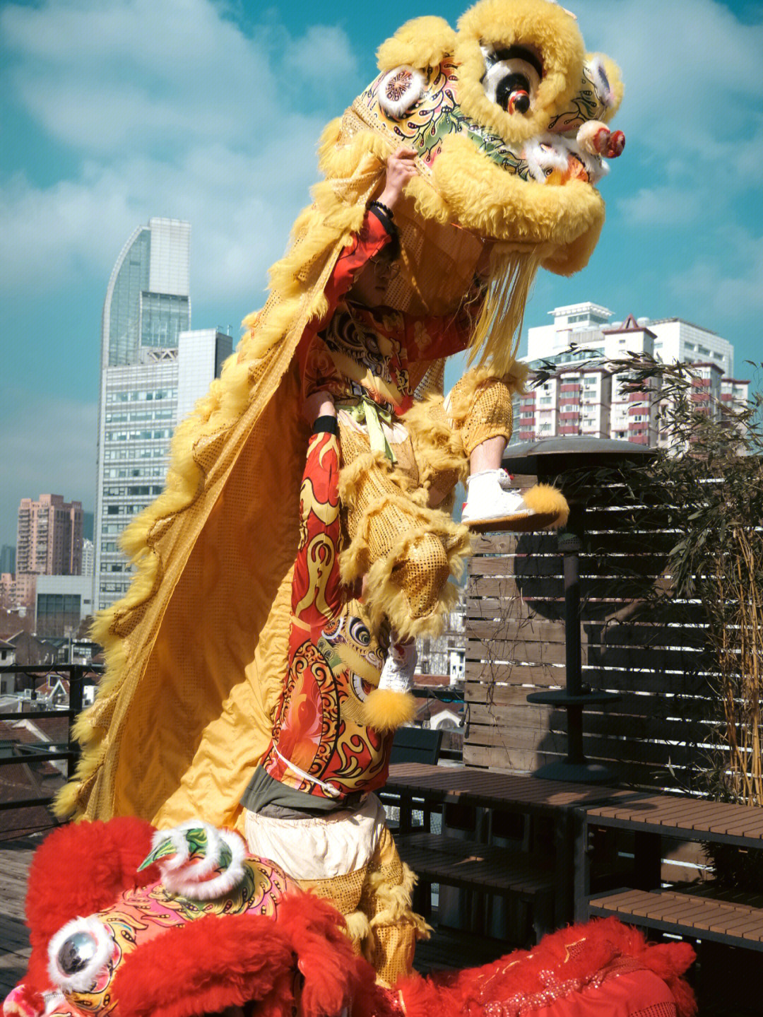 广东舞狮采青图片