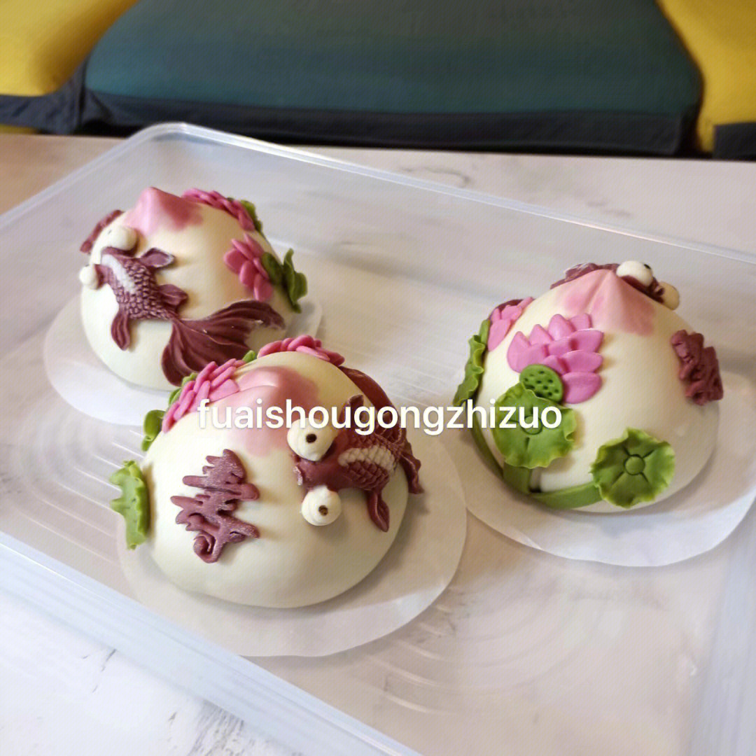 生日寿桃馒头的做法图图片