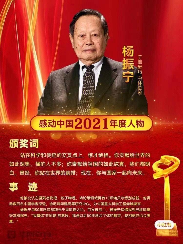 敲重点啦感动中国2021年年度人物