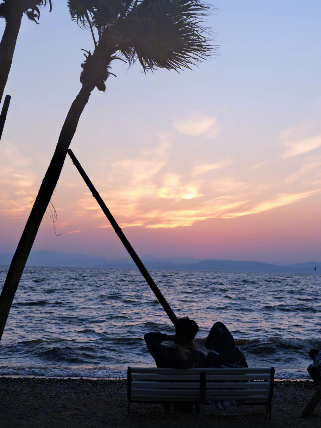 海晏村日落时分