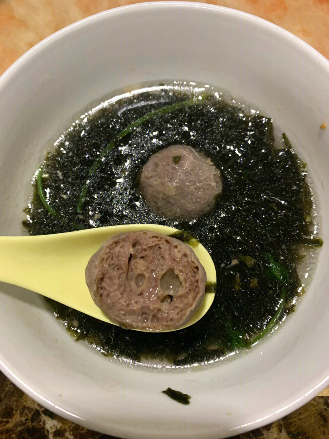 潮汕牛肉丸紫菜汤