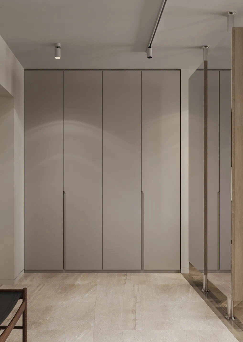 入墙式衣柜的缺点:一是不能够随意的移动;二是空间尺寸有限;三是安装