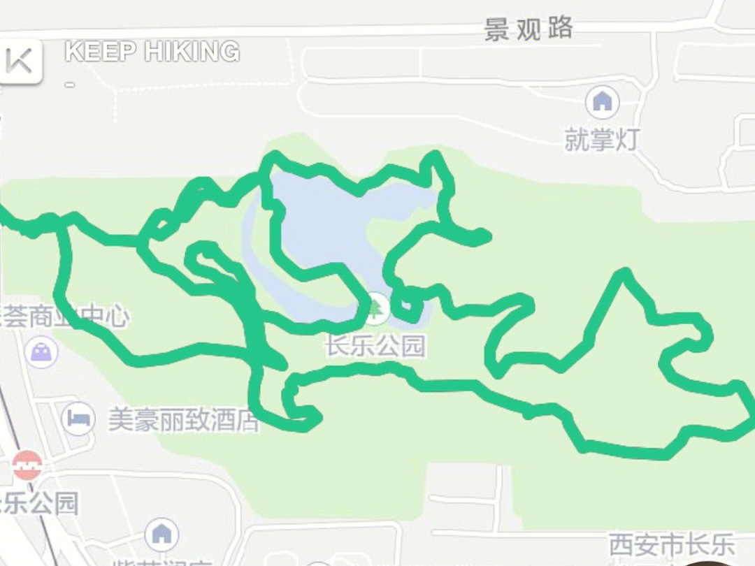 西安长安公园地图图片