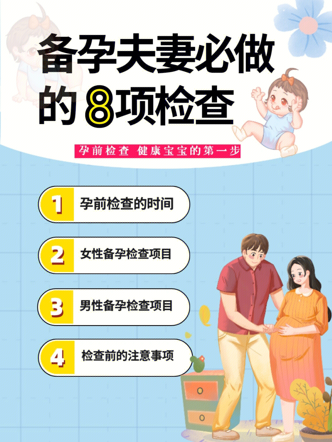 备孕夫妻必做的8项检查