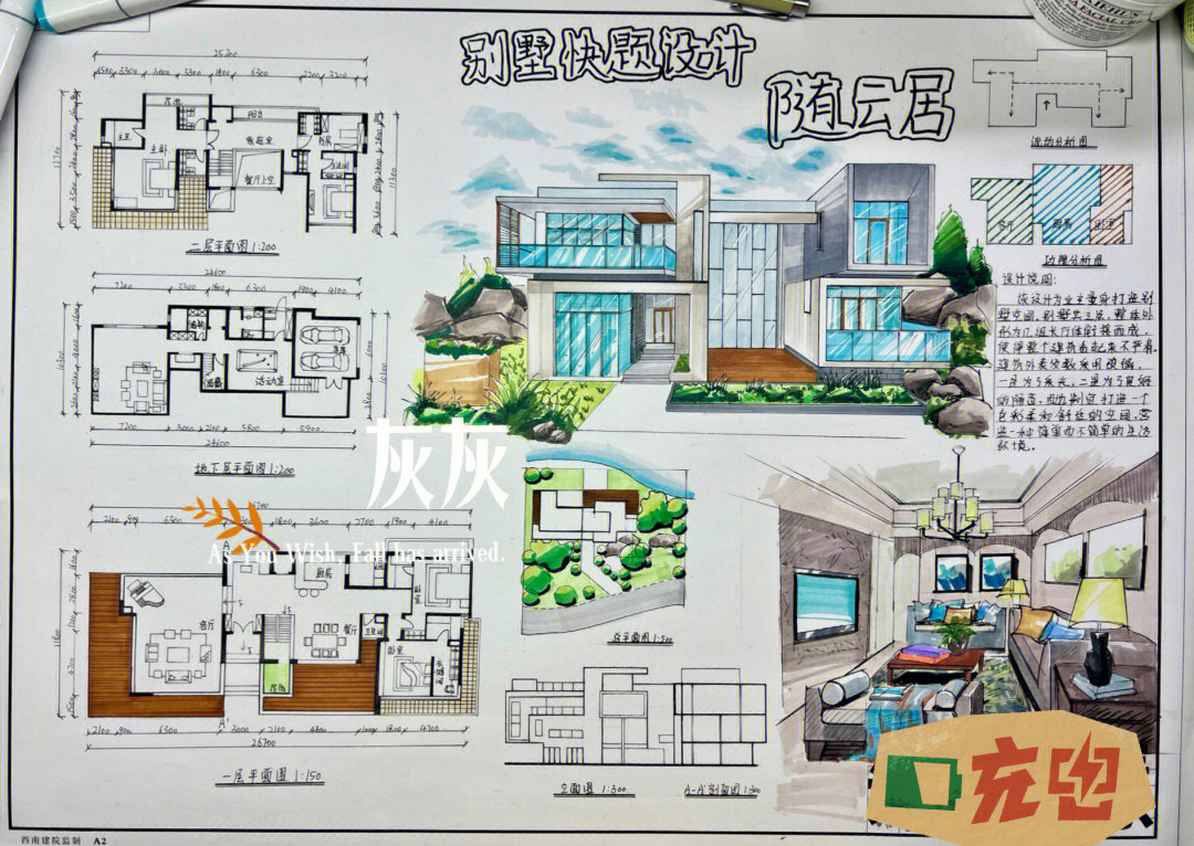 别墅快题设计作品集图片