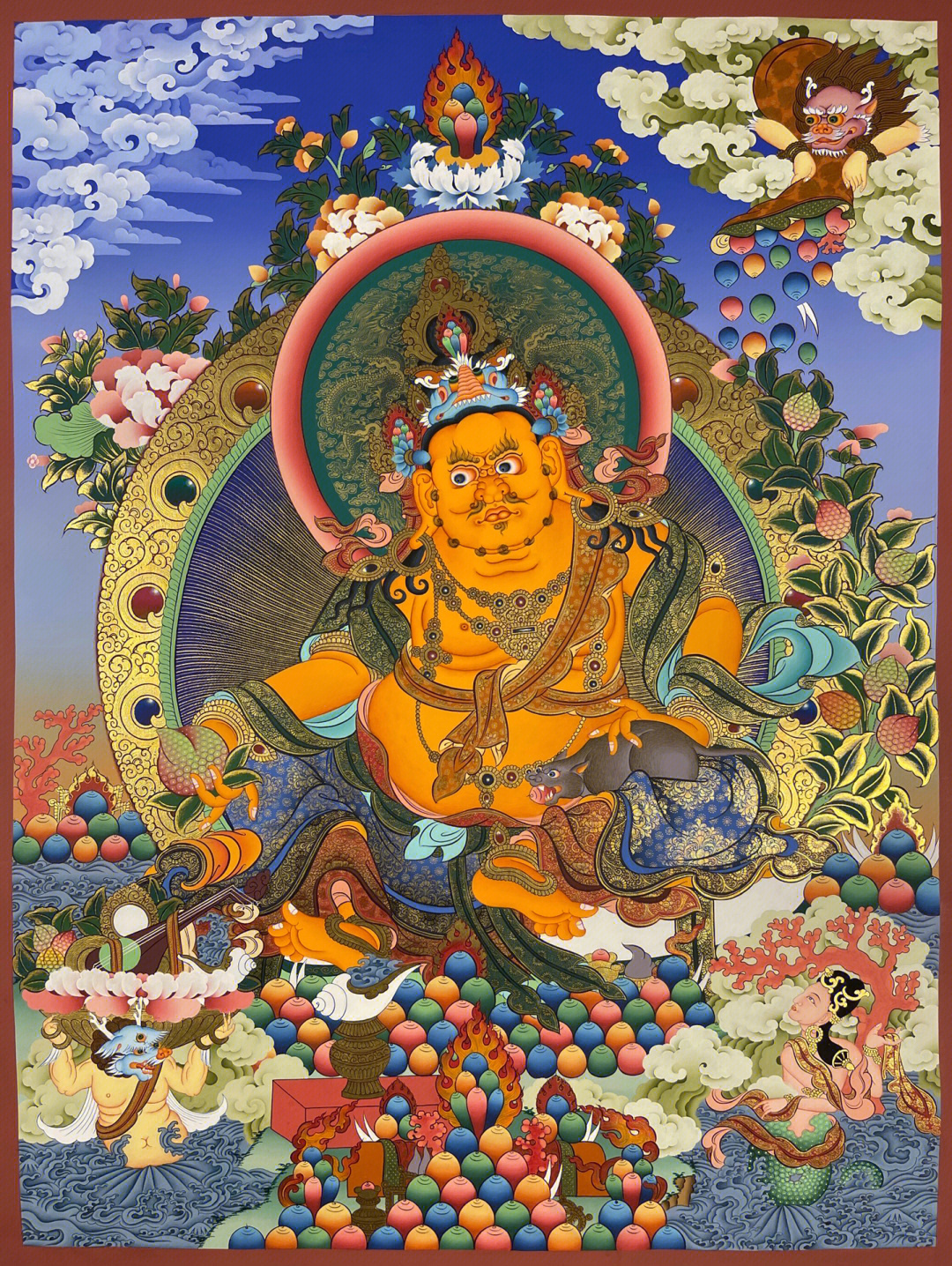 藏传佛教黄财神图片图片