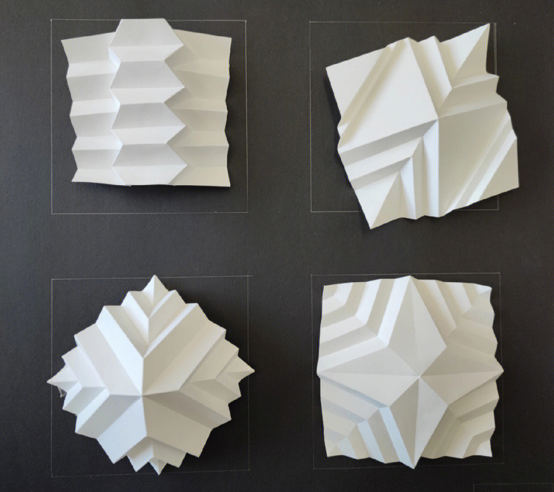 2.5维立体构成折纸图片