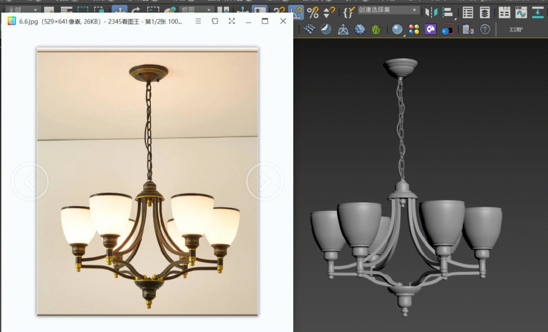 3dmax做吊灯图解图片