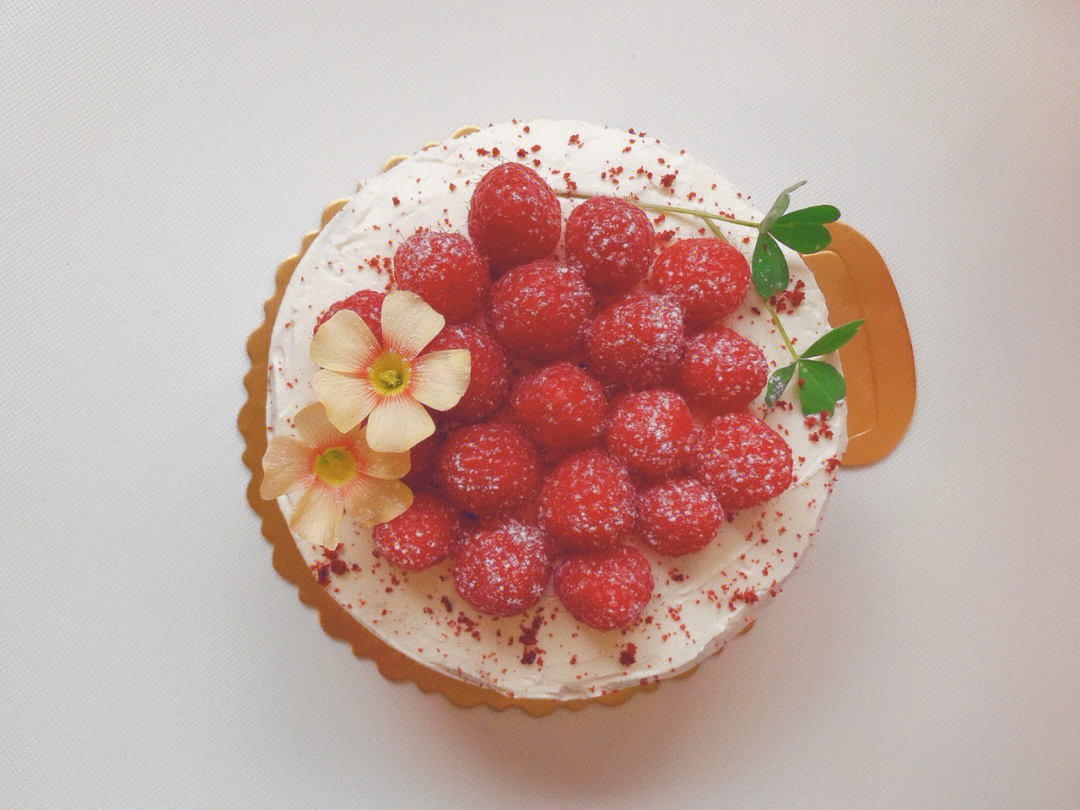 树莓红丝绒蛋糕