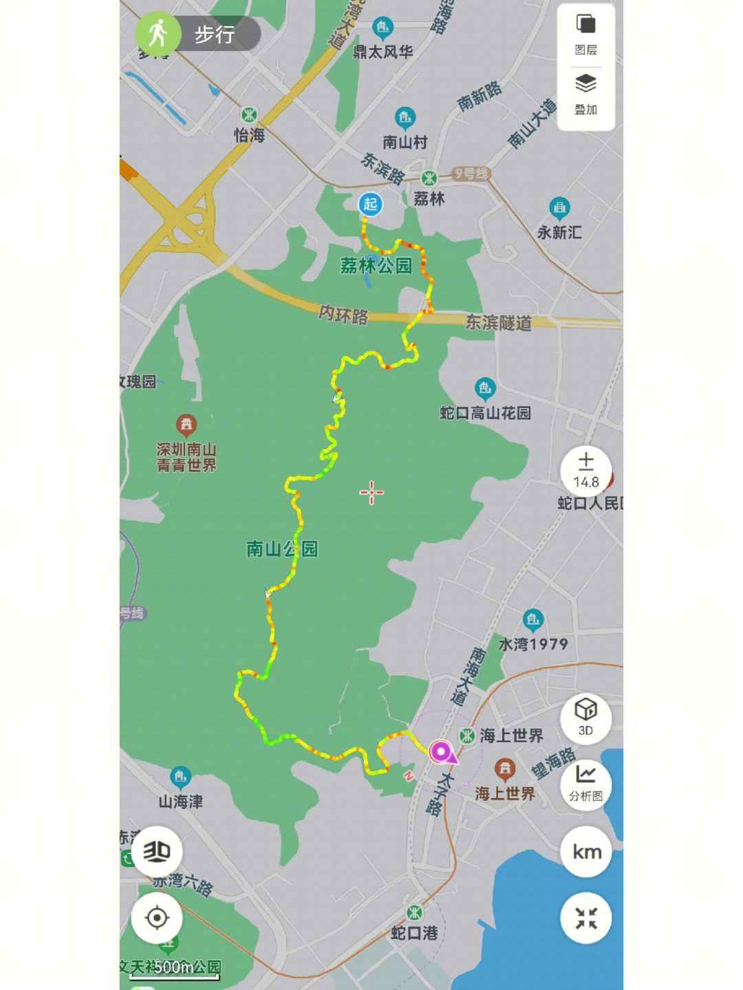 瓦房店南山公园路线图图片