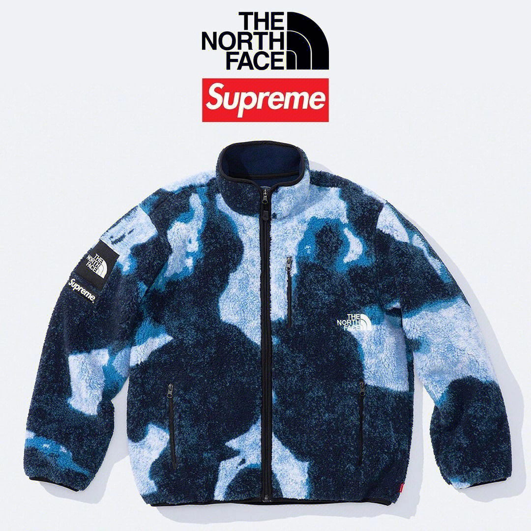 supreme和 the north face联名周四发布还有款背包放不下了将就看吧