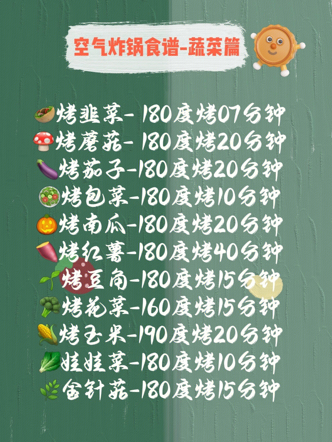 九阳空气炸锅机食谱图片
