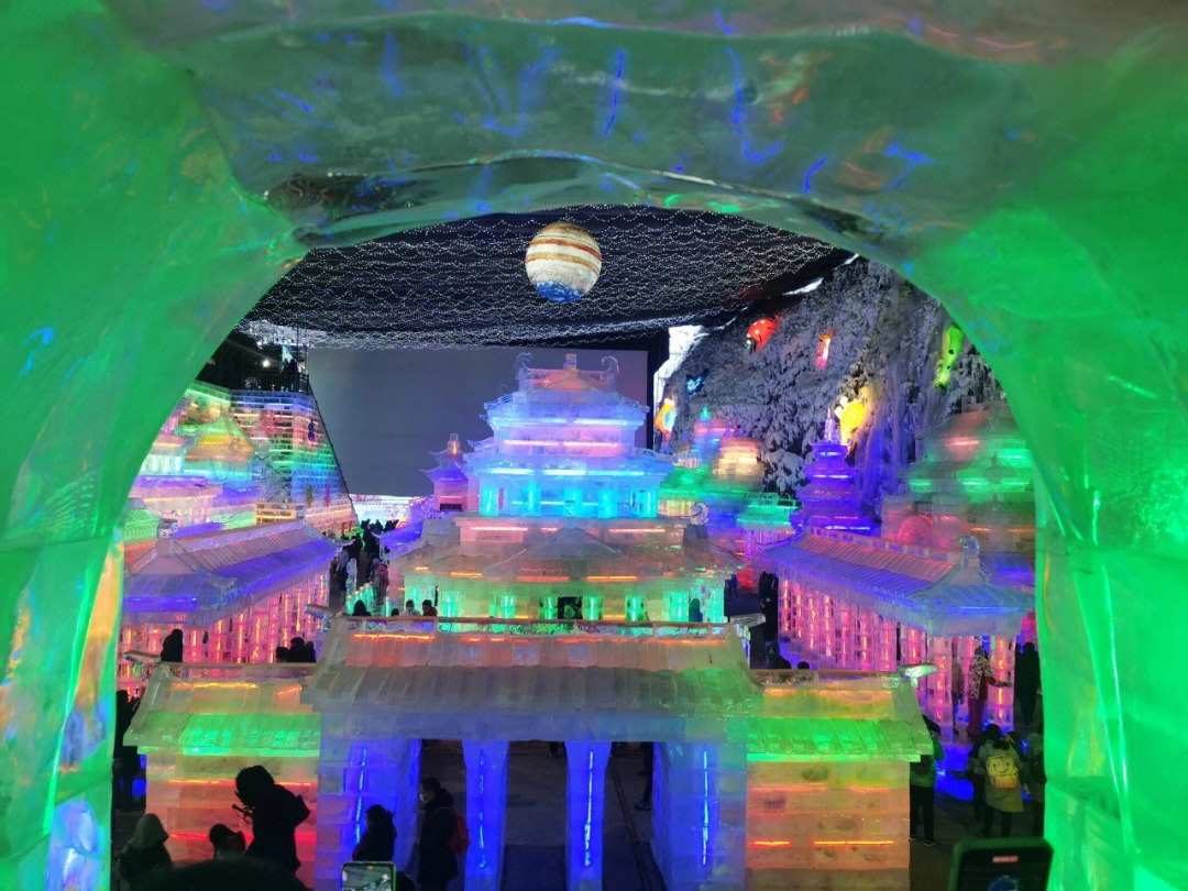 北陵公园冰灯图片