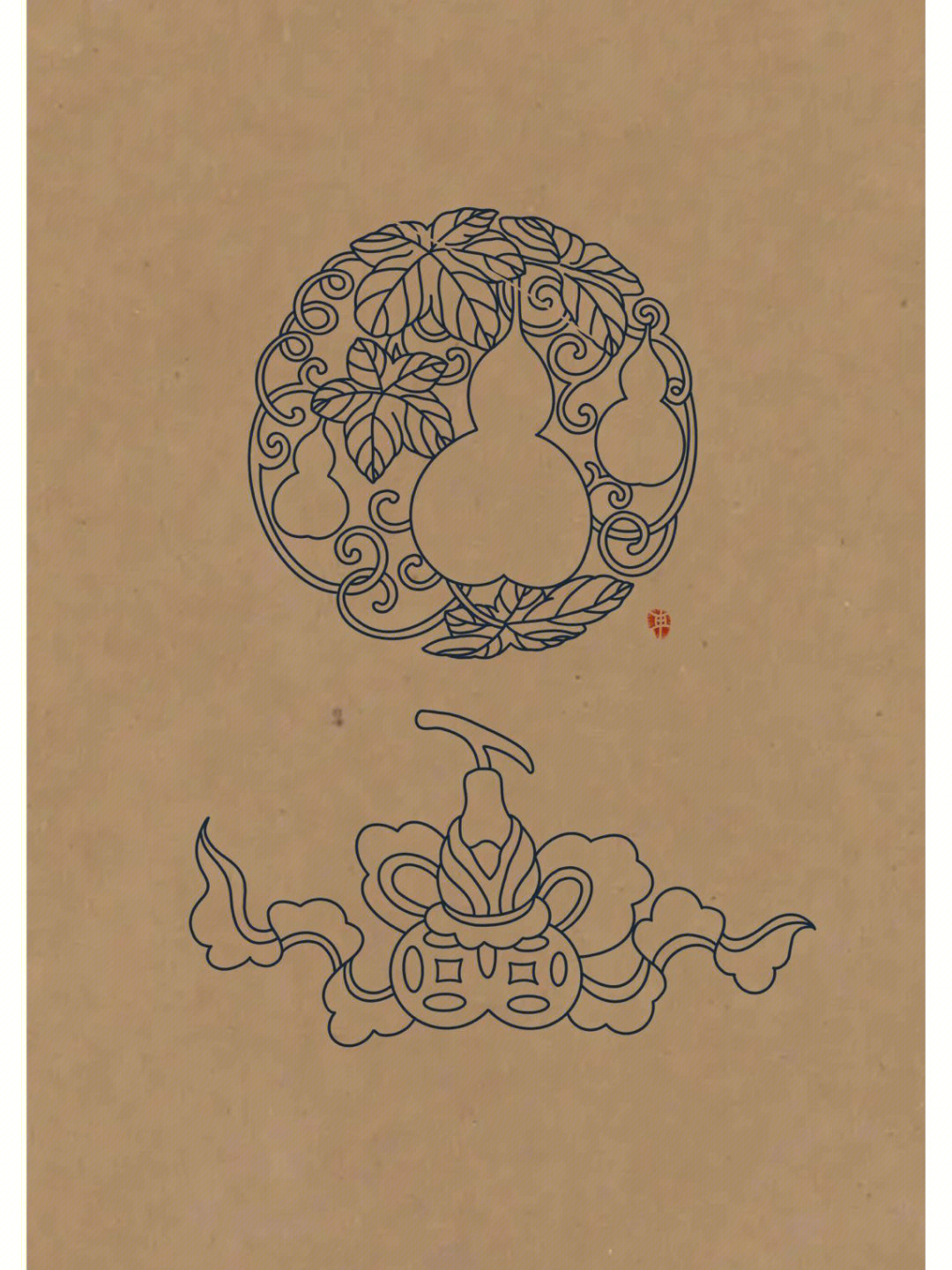 传统图案纹样一小组葫芦纹样