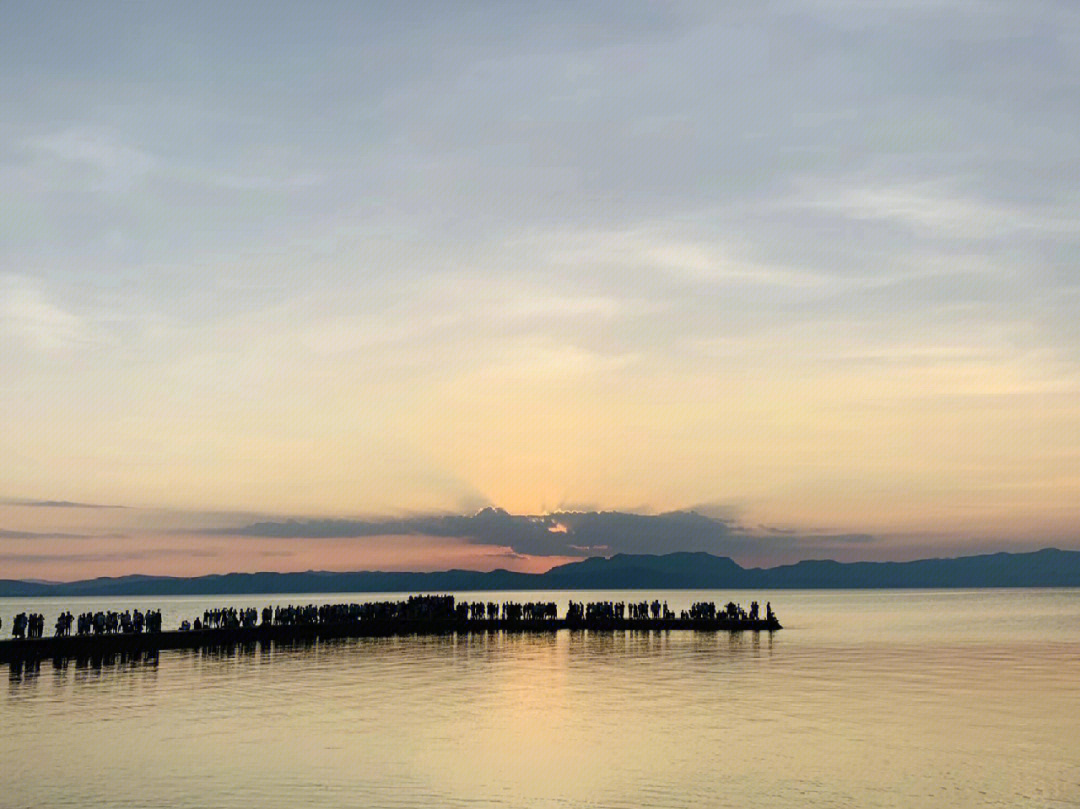 海晏村看日落