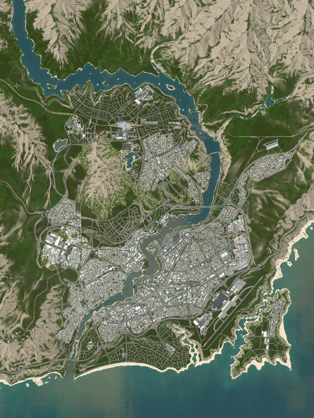 都市天际线平面规划图图片
