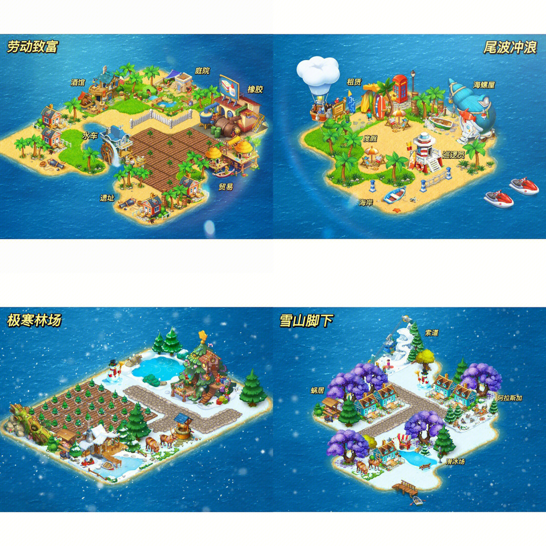 simcity严寒峡湾布局图片