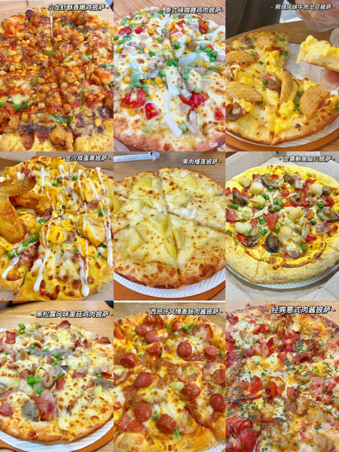 达美乐披萨菜谱图片
