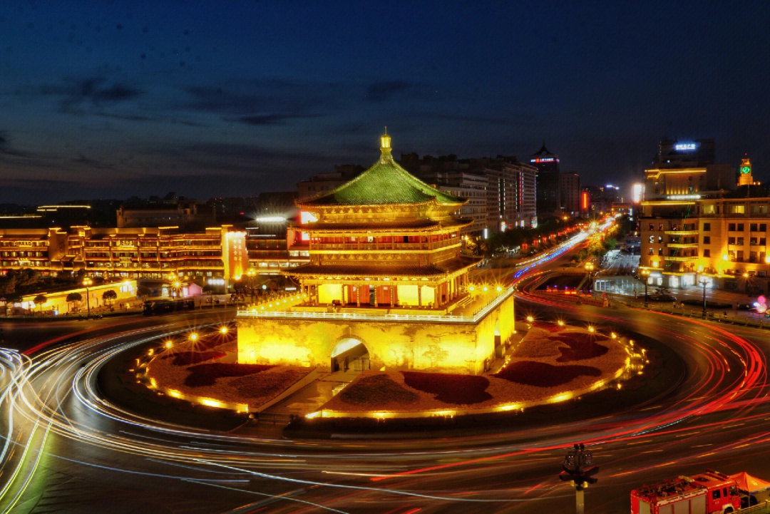 来西安怎么能不拍钟楼呢钟楼夜景