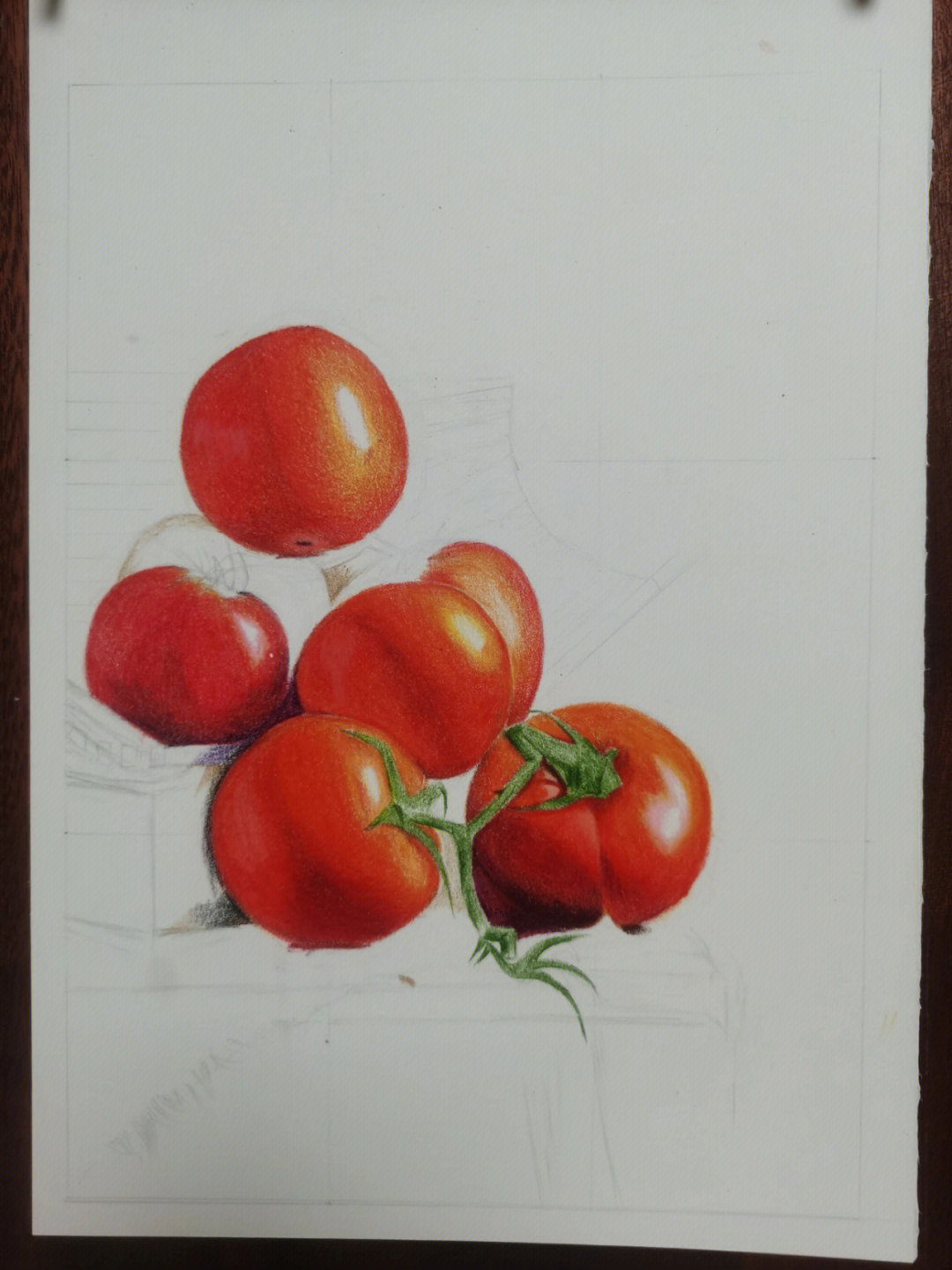 西红柿彩铅画步骤图片图片