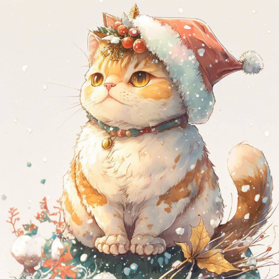 圣诞节系列过节日的小猫咪
