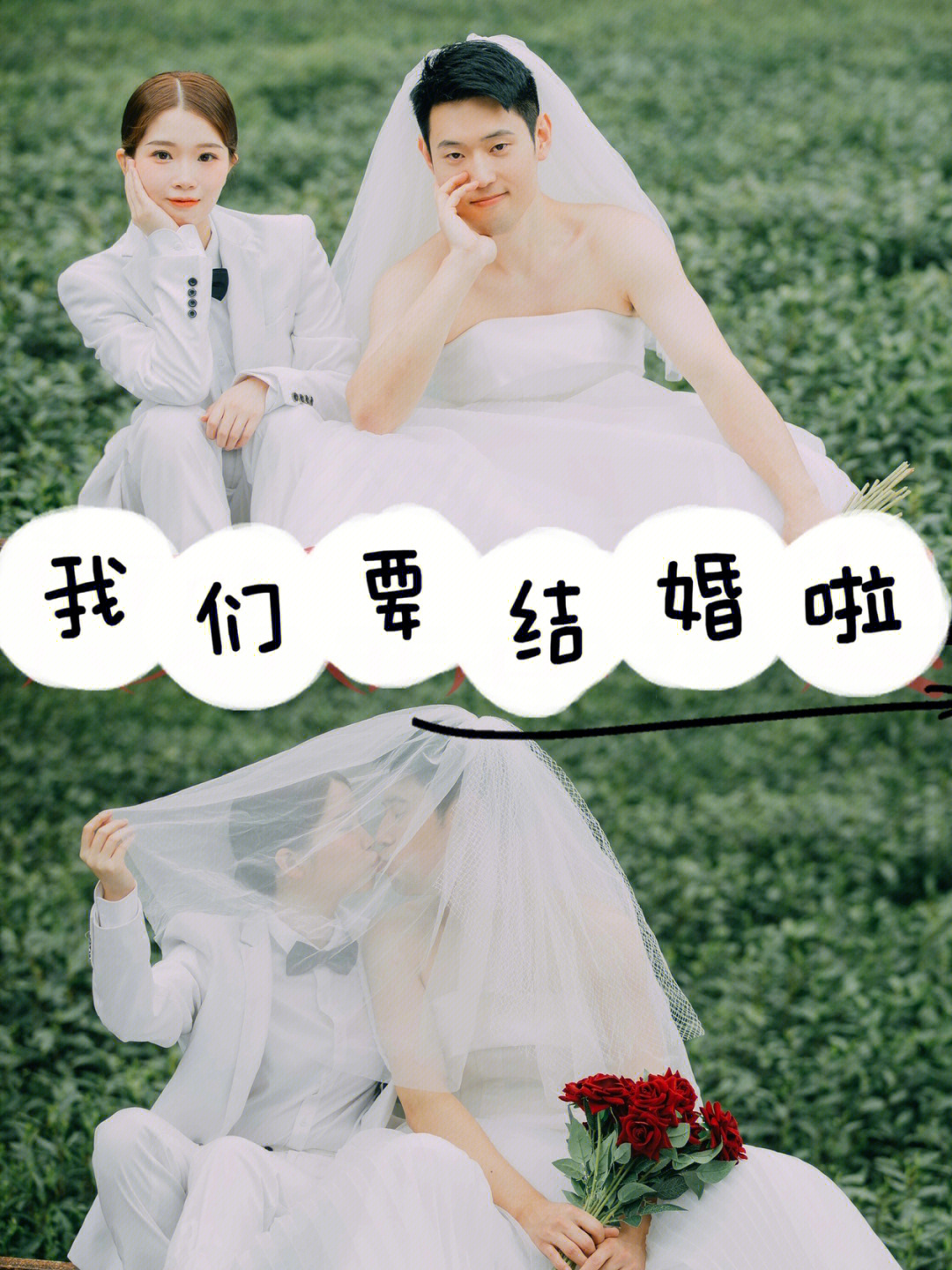 刘继红结婚吻照图片图片