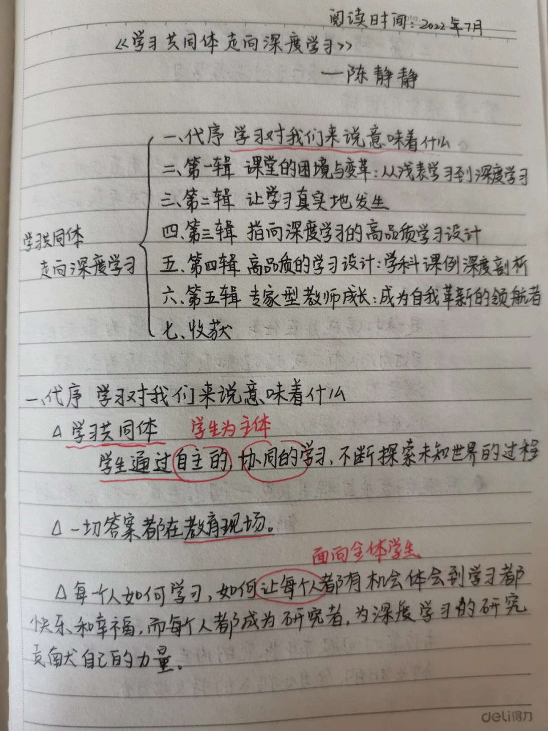 学习共同体走向深度学习陈静静