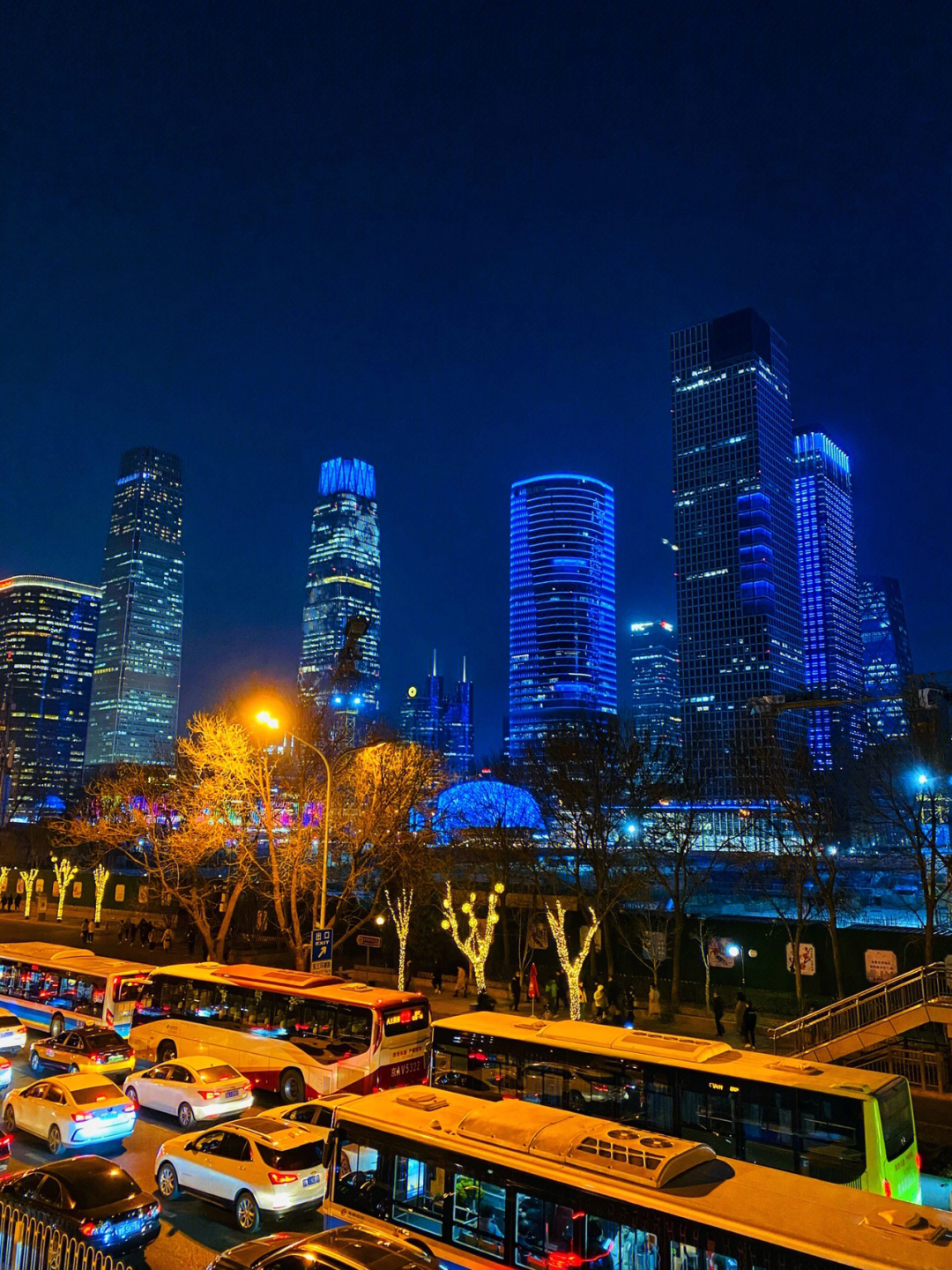 北京夜景真实手机照片图片