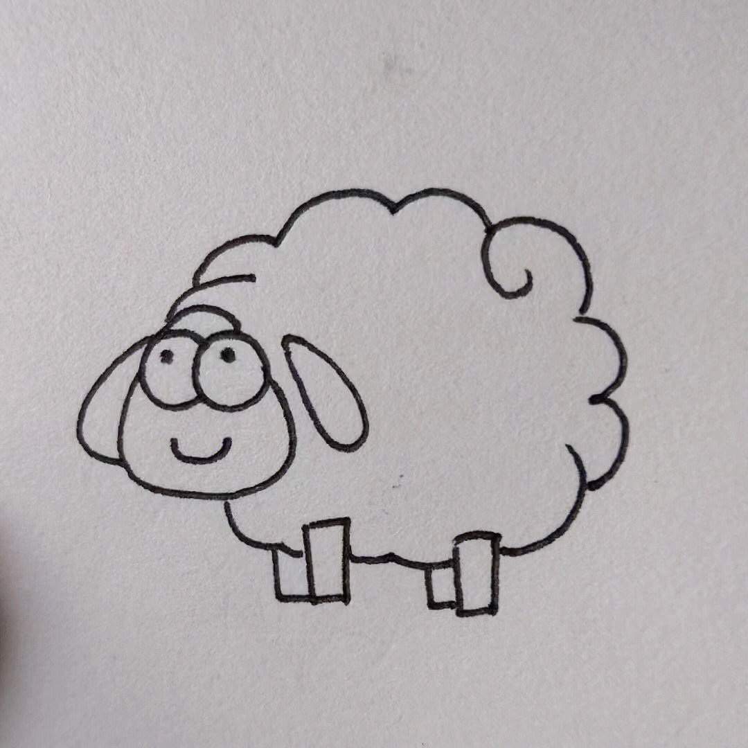 如何画羊简笔画步骤图片