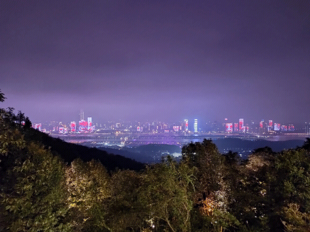 岳麓山夜景图片