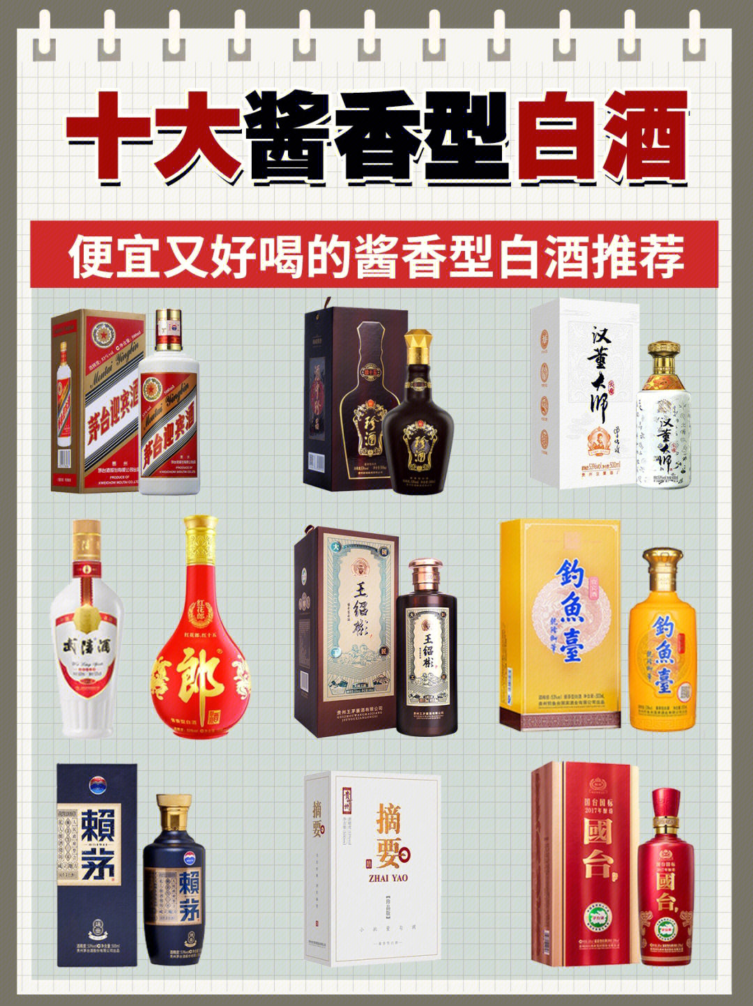 中国十大酱香型白酒图片