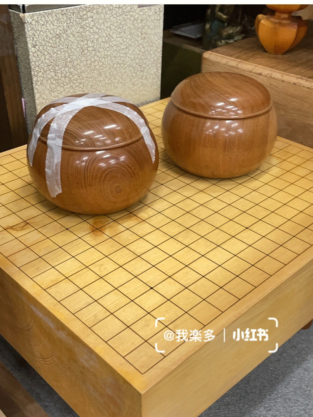 日本围棋棋盘重厚的奢侈感