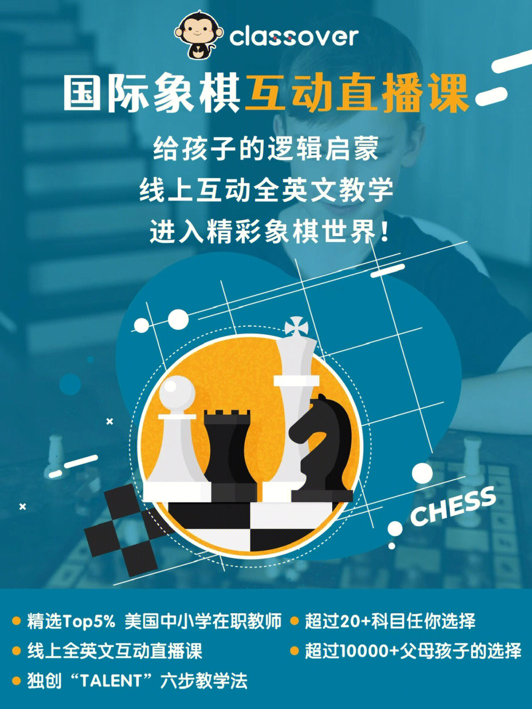 77417岁的孩子为什么要学习国际象棋