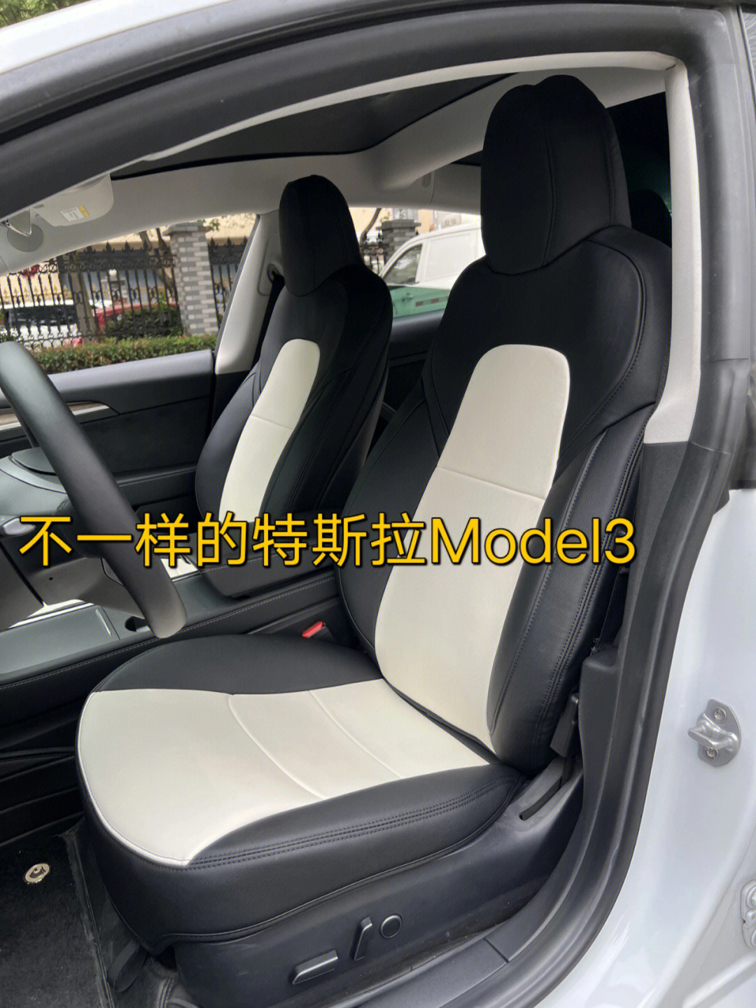 不一样的特斯拉model3座椅套