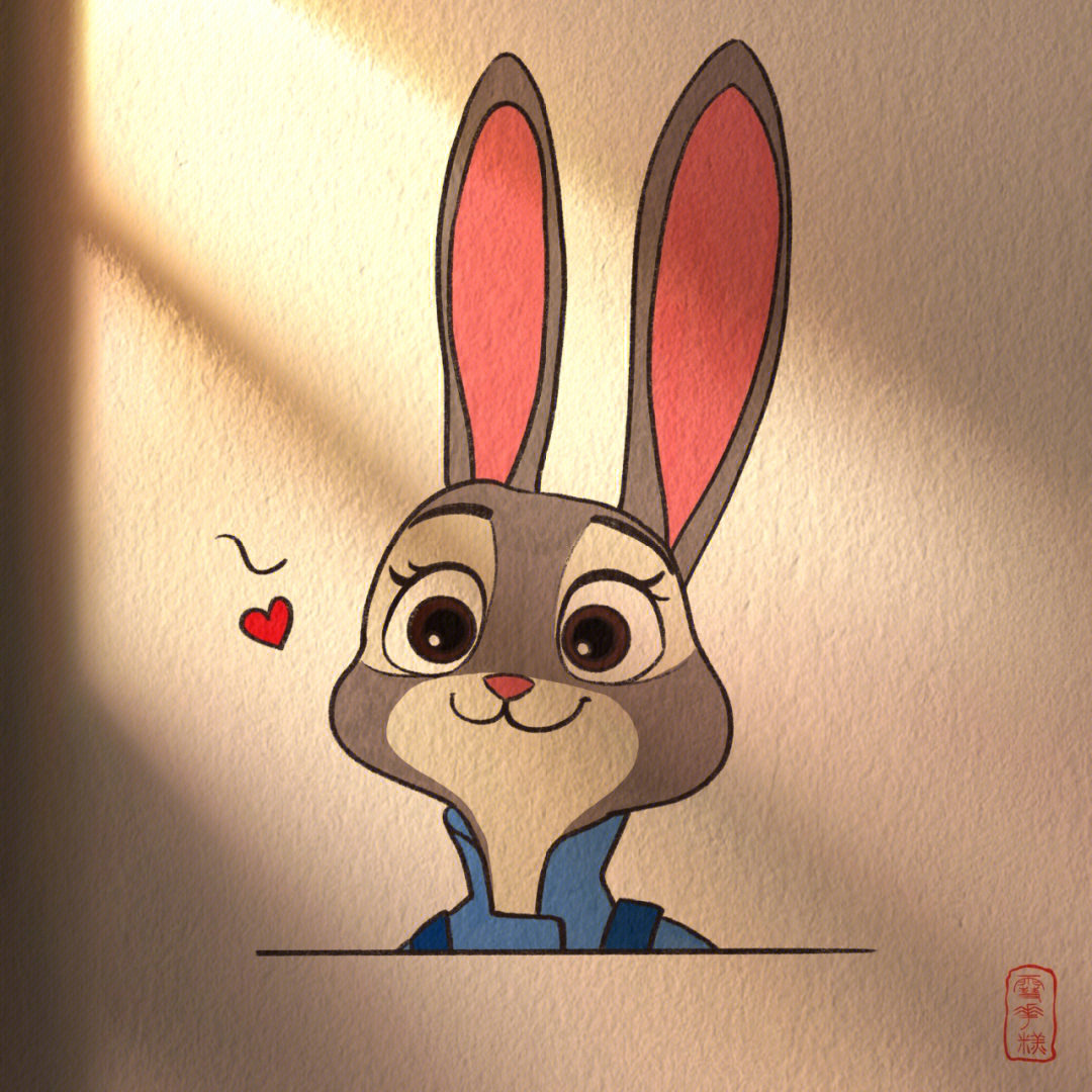 兔子警官朱迪简笔画