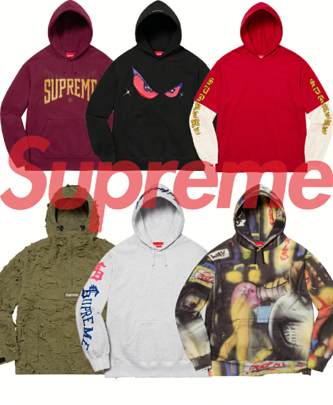 supreme钻石卫衣图片